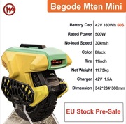 Monocykl Begode Mten Mini 2024 Yellow 42V 180Wh 50S