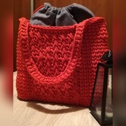 Torebka ze sznurka handmade