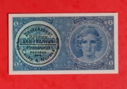 Banknot PROTEKTORAT - P-1 1 Korona (1939) UNC (stempel maszynowy)