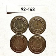 Moneta 1 zł  1992 rok ZESTAW 92-143 = 4 szt. 