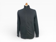 Bluza DREESMANN M Czarna Rozpinana BAWEŁNA Stójka Suwak Casual