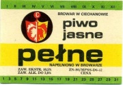 CIECHANÓW (13) Etykieta z lat 80 XX wieku.