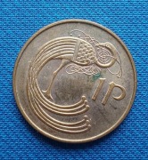 Moneta Irlandia 1 pens 2000
