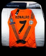 (S) RONALDO CR7 REAL MADRYT 2013/14 LIGI MISTRZÓW LONG SLEEVE POMARAŃCZOWY