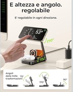 LIESEN stacja ładująca MagSafe 3 w 1, iPhone, apple watch, air poods