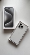 iPhone 15 Pro Max 256GB White Titanium | bardzo dobry stan | komplet