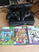 xbox360+kinect+2pady+3gry
