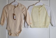 Zestaw Nowe Body plus sweterek hand made 74 cm 6-9 miesięcy