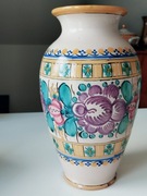 Duży wazon Modranska keramika, majolika