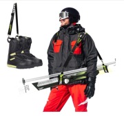 Pasek do noszenia nart kijków butów narciarskich regulowany