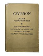 Cyceron Pisma Filozoficzne III PWN 1961r