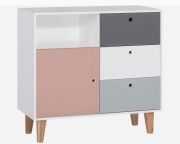 Komoda Vox  trzy kolory