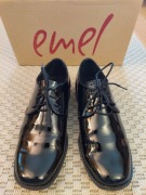 Buty komunijne czarne lakier 34 emel