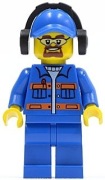 LEGO FIGURKA PRACOWNIK W SŁUCHAWKACH 60020 cty0401
