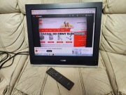 PŁASKI TELEWIZOR MONITOR LCD 20 CALI TOSHIBA 20V300P UCHWYT NA ŚCIANĘ PILOT