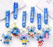Duży gumowy brelok Stitch | Postać + przywieszka z napisem |Disney