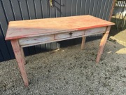 Biurko/stół drewniany olchowy - do renowacji.