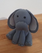 Ozdoba na tort figurka słonik masa cukrowa