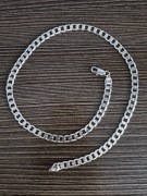 Łańcuszek męski srebrny 56 cm. Waga 28,15g.