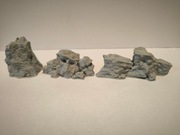 Zestaw 3 Skał do makiety RPG diorama