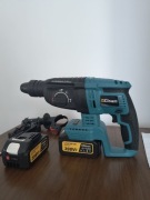 Gisam  bezszczotkowa udarowa młotowiertarka 2 baterie pasuje do makita