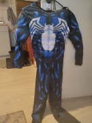 VENOM STRÓJ KOSTIUM PRZEBRANIE MIĘŚNIE MASKA L 128 134 140