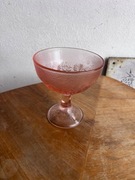 Szklany pucharek cukiernica HSG Ząbkowice retro Prl