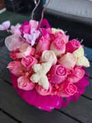 Candle flower box  XL tulipany wykonany z naturalnych świec sojowych 