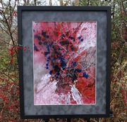 Pejzaż/abstrakcja, A3, mixed media, Monika Seroka