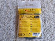 Kabel Mini USB (kątowe) > USB 2.0-A OTG 16 cm Delock 83245