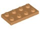 LEGO 3020 1x Medium Nougat Plate 2x4