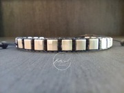 Męska bransoletka z koralików miyuki handmade 