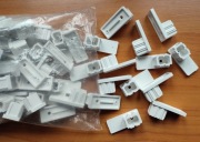 Zatyczka zaślepka stopka do prowadnicy rolety zewnętrznej - biała -10szt.