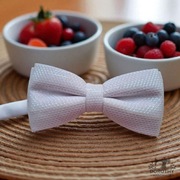 Zestaw biała mucha męska z poszetką