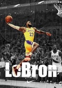 Plakat Lebron James Lakers