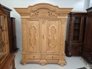 Szafa dwudrzwiowa dwie szuflady lity dąb bieliźniarka