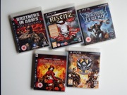 PS3 ZESTAW 6 NIECZĘSTO spotykanych GIER Sony PS3 w stanie BDB ! 