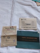 karta wyrobu odbiornika radiowego Unitra Diora Elizabeth (typ TPI-N 