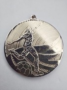 Medal srebro piłka nożna fi 50 mm piłka