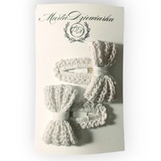 Zestaw spinek z kokardą