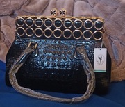 Kuferek damski kolor czarny