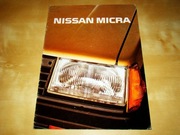 Prospekt Nissan Micra 1983 brzydka okładka