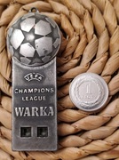 Otwieracz do piwa WARKA UEFA champion league gwizdek piłka nożna 