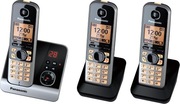 Panasonic KX-TG6723 telefon bezprzewodowy czarny/srebrny
