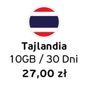 eSIM do Tajlandii | 10 GB Internetu | 27 zł | Dostawa od ręki