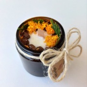 Wegańska świeca sojowa "pomarańczowe delicje"