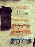 okulary do czytania powiększenie 2.75 zestaw 6 szt mix kolorów