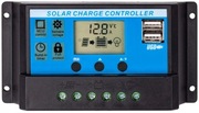 SOLARNY REGULATOR ŁADOWANIA PWM 30A 12/24V LCD USB