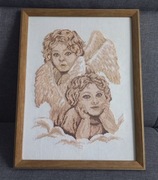 Aniołki-haft krzyżykowy