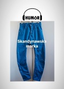 Humör Santiago 32 męskie spodnie skręty jeansy banana niebieskie